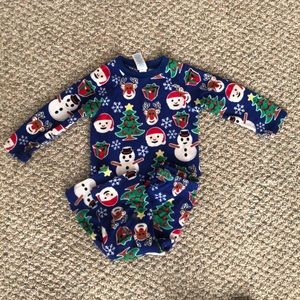 Blue Christmas Pajamas